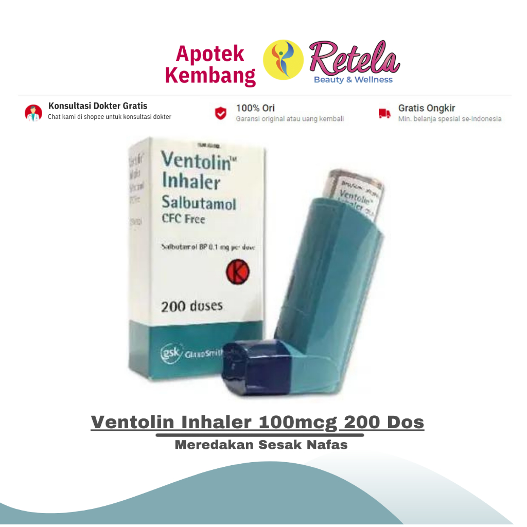 Jual Ventolin Inhaler Mcg Dosis Shopee Indonesia