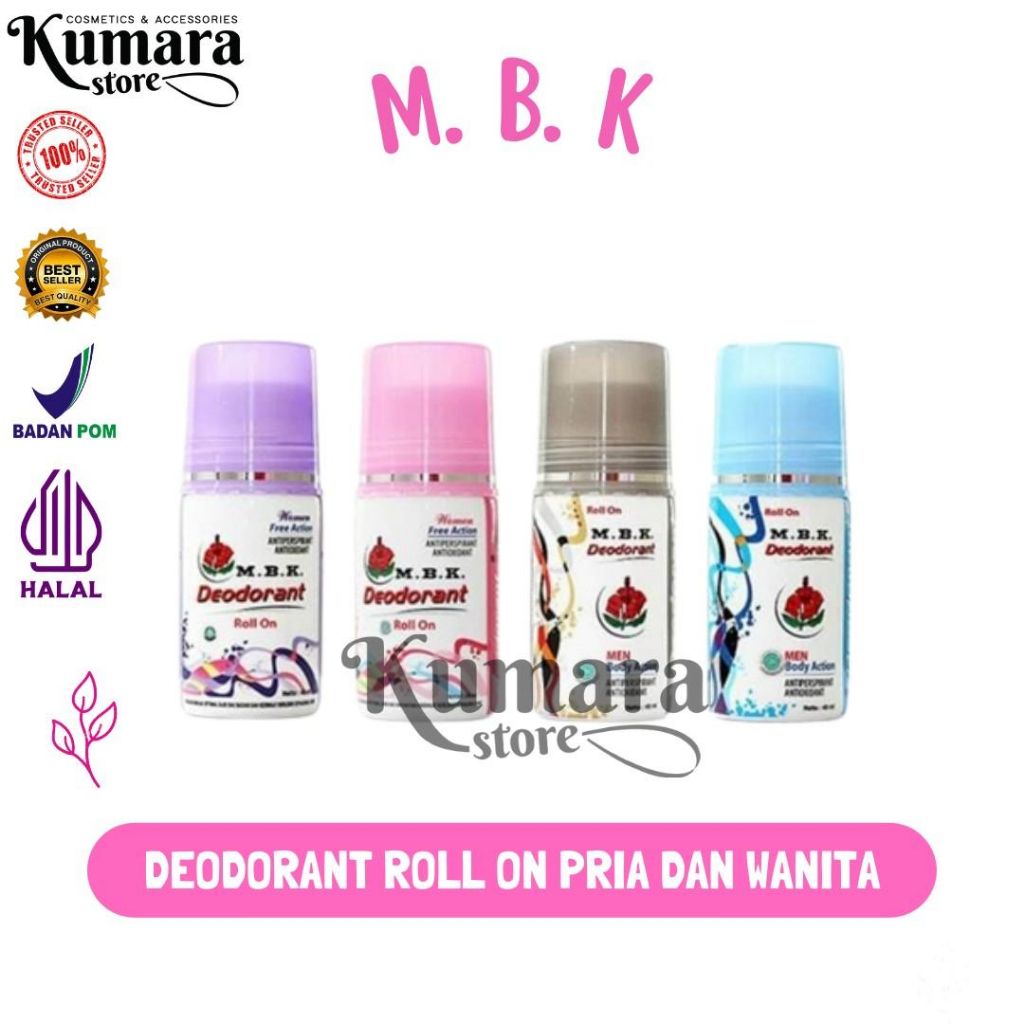 Jual KUMARA STORE MBK DEODORANT ROLL ON 40ML Shopee Indonesia