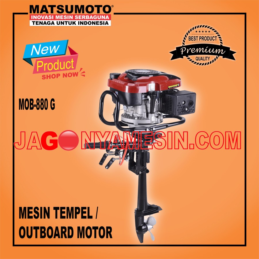 Jual MATSUMOTO MESIN TEMPEL OUTBOARD MOTOR 7 5HP MOB 880 G Shopee