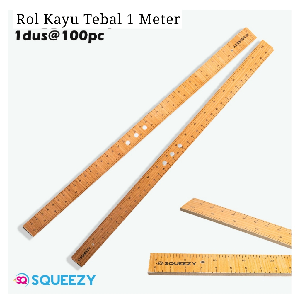 Jual Penggaris Kayu Tebal 1 Meter Shopee Indonesia