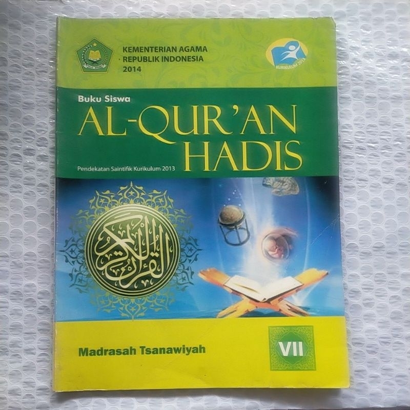 Jual Buku Siswa AL Qur An Hadis MTs Kelas VII Original Shopee