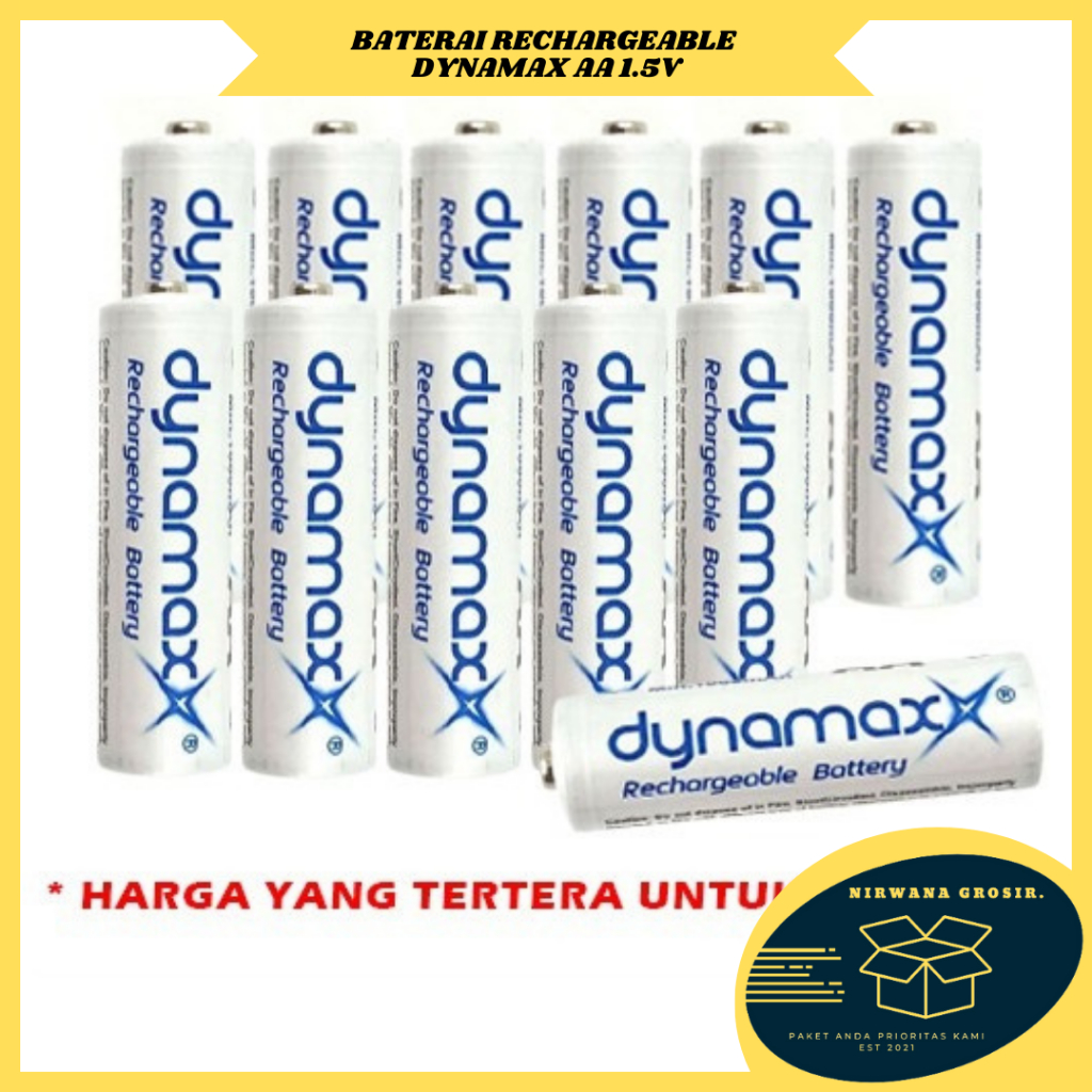 Jual NG Baterai Dynamax AA A2 Rechargeable 1 5V Bisa Charge Ulang Batu