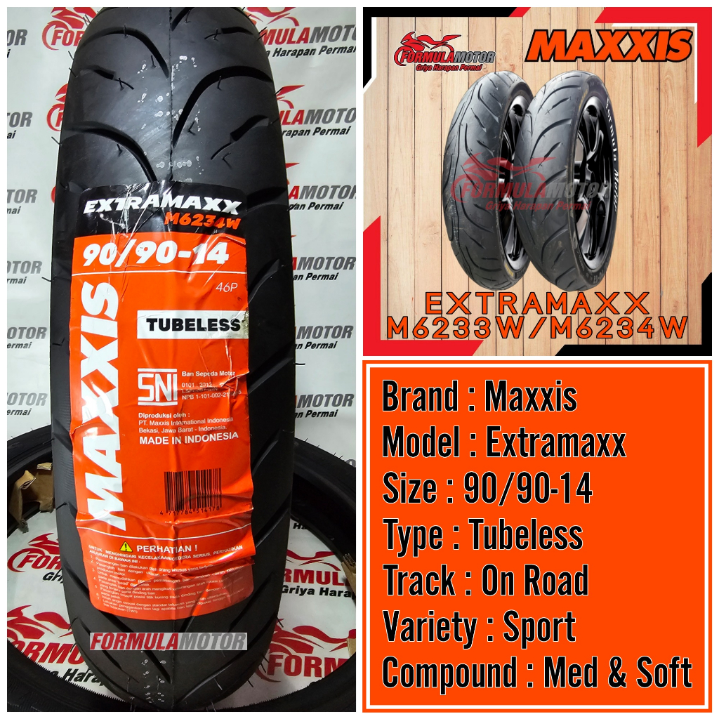 Jual Ban Maxxis Extramaxx Ring Tubeless Sport Touring Ban