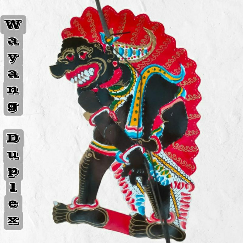 Jual Wayang Kertas Buto Amral Malihan Hitam Shopee Indonesia