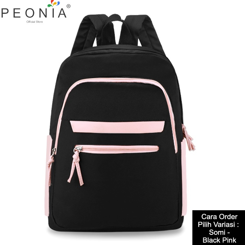 Jual Peonia PNA SOMI Water Resistant Tas Ransel Wanita Import Korean