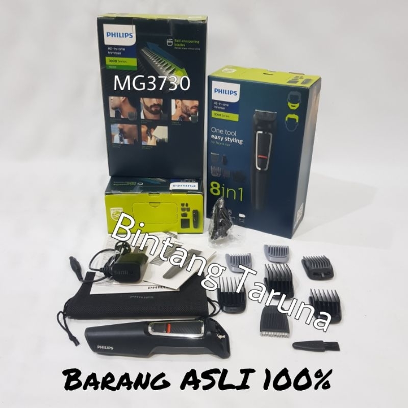 Jual PHILIPS Multigroom MG3730 15 Alat Cukur Philips MG3730 8 In 1