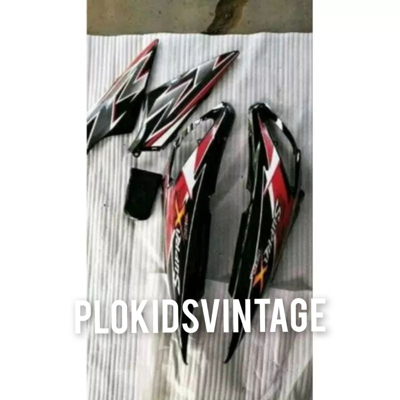 Jual COVER BODY BELAKANG HONDA SUPRA X 125 BATMAN TAHUN 2006 2014 SET