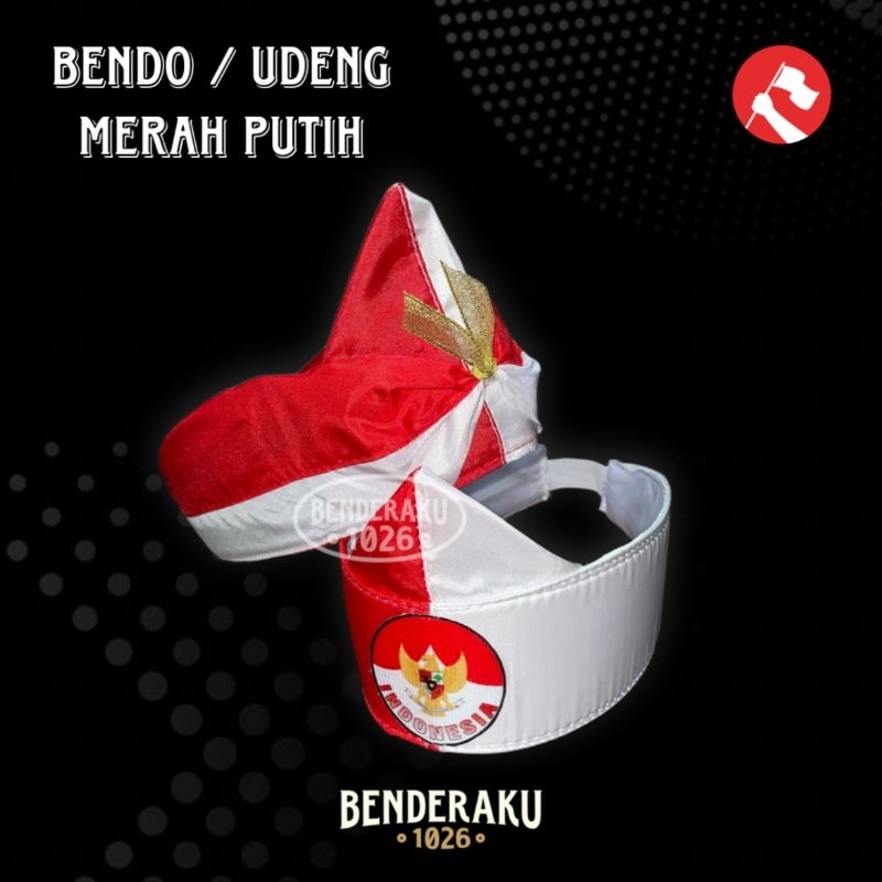 Jual BLANGKON BENDO UDENG IKAT KEPALA MERAH PUTIH Shopee Indonesia