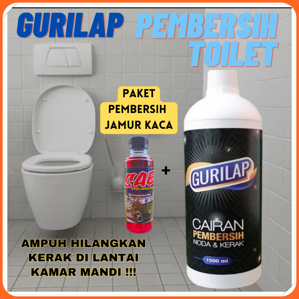 Jual Paket Lengkap Cod Gurilap Pembersih Wc Kamar Mandi Peluntur Karat