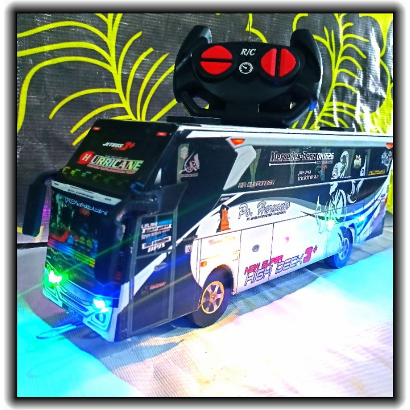 Jual Miniatur Bus AKAP Full Variasi Lampu Oleng Shopee Indonesia