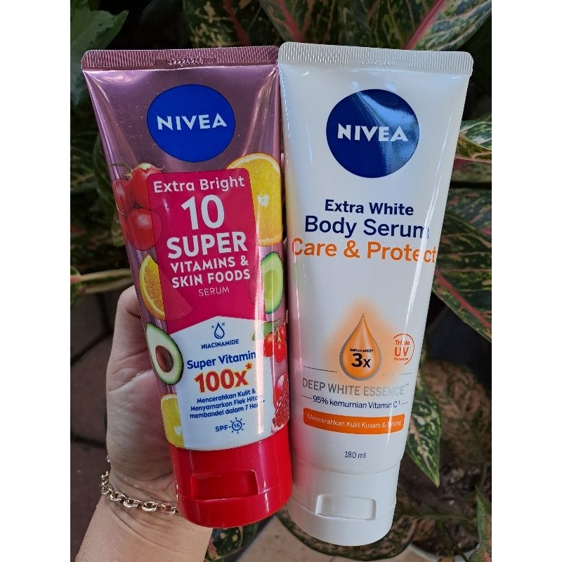 Jual Nivea Body Serum Care Protect 180ml Nivea Extra Bright Super