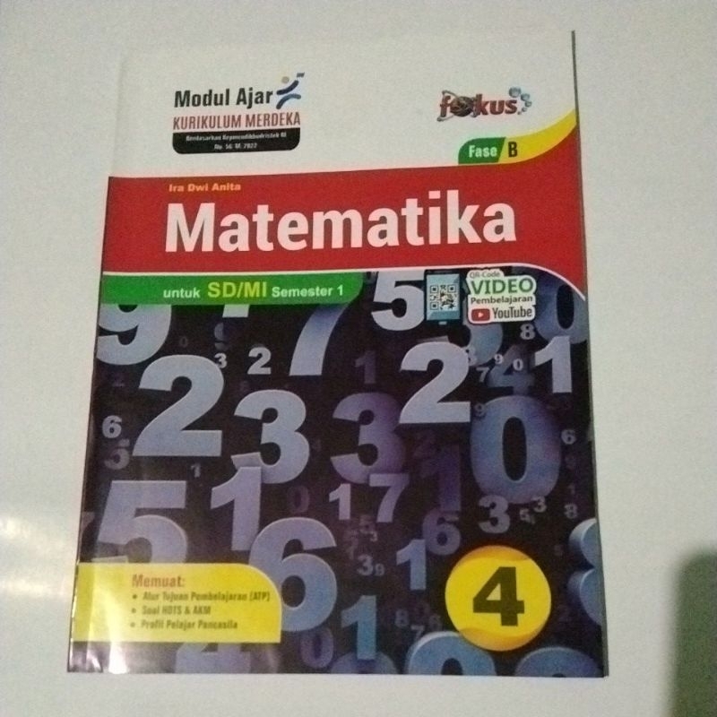 Jual LKS FOKUS Matematika Kelas 4 SD Jilid 4 Semester 1 Kurikulum