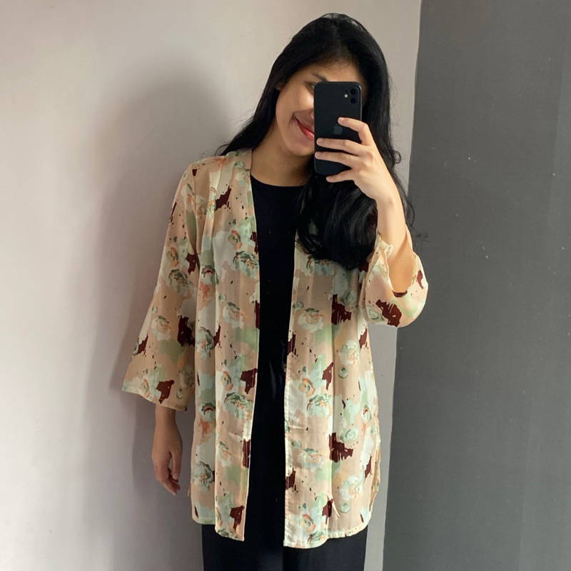 Jual CLARISSA OUTER OUTER SIFON PREMIUM CARDY OUTER KIYOWO MOTIF