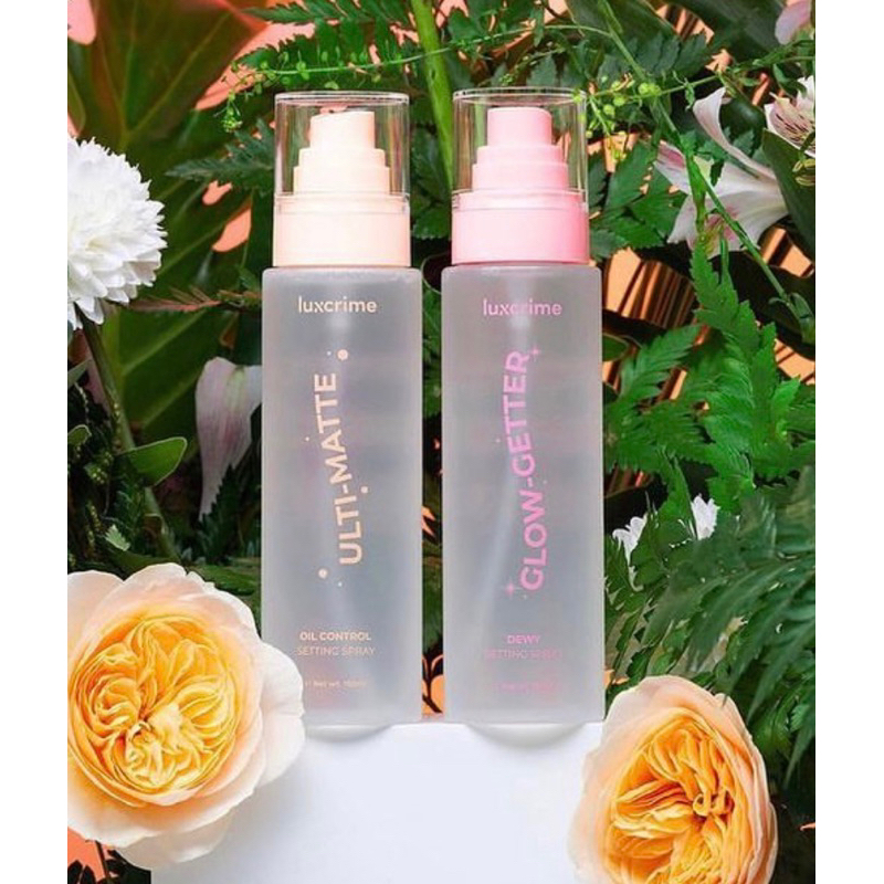 Jual Luxcrime Setting Spray Glow Getter Ulti Matte Shopee Indonesia