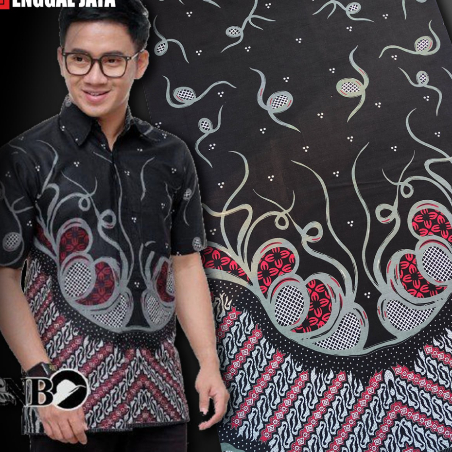 Jual Kain Batik Printing Motif Pekalongan Tradisional Mendung Kain