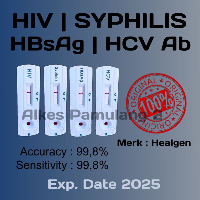 Jual Paket HIV Syphilis HBsAg HCV Test 1 Paket Dapat 4 Tes