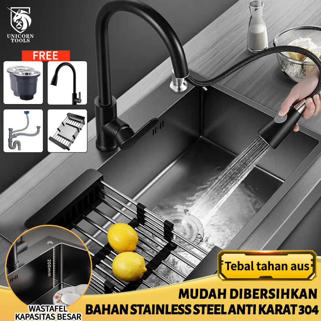 Jual Paket Lengkap Kitchen Sink Wastafel Dengan Keran Yang Bisa