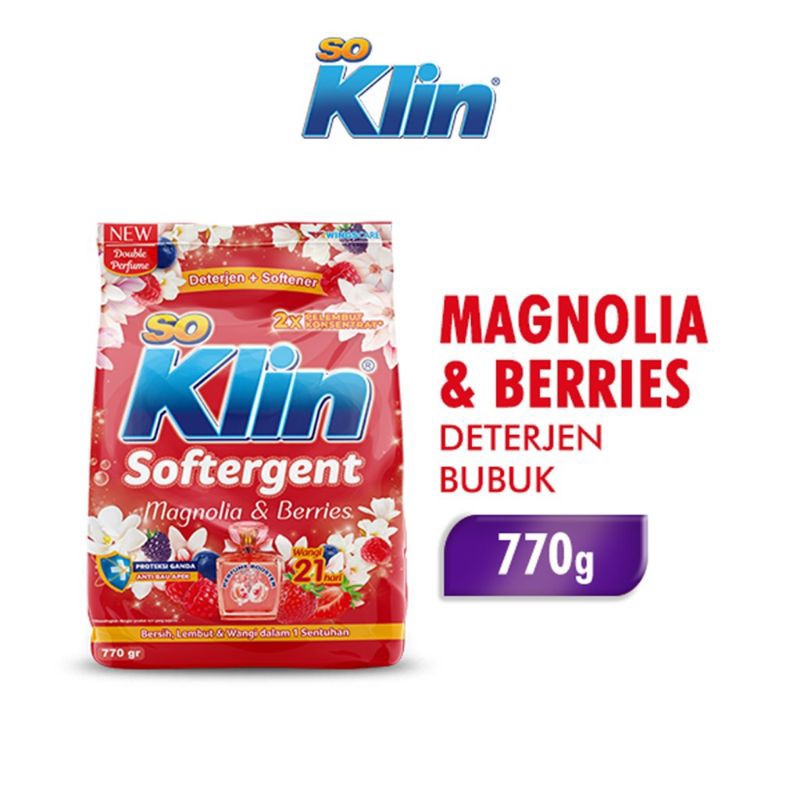 Jual Soklin So Klin Detergen Bubuk Powder Softergent 770Gr Shopee