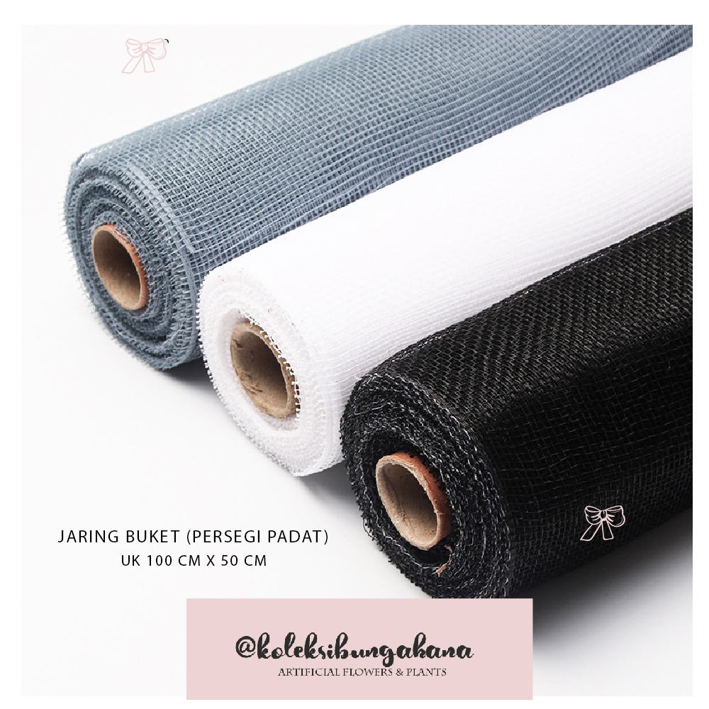 Jual Kertas Jaring Buket Bunga 90cm Eceran Korean Mesh Polynet Shopee