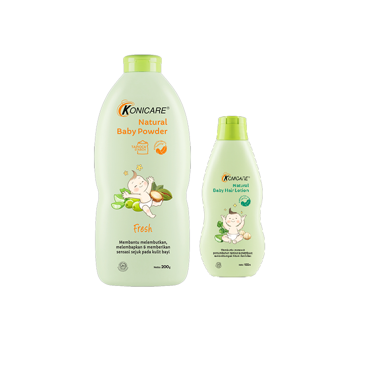 Jual Konicare Natural Baby Powder 200gr Beli 1 Gratis 1 Baby Hair