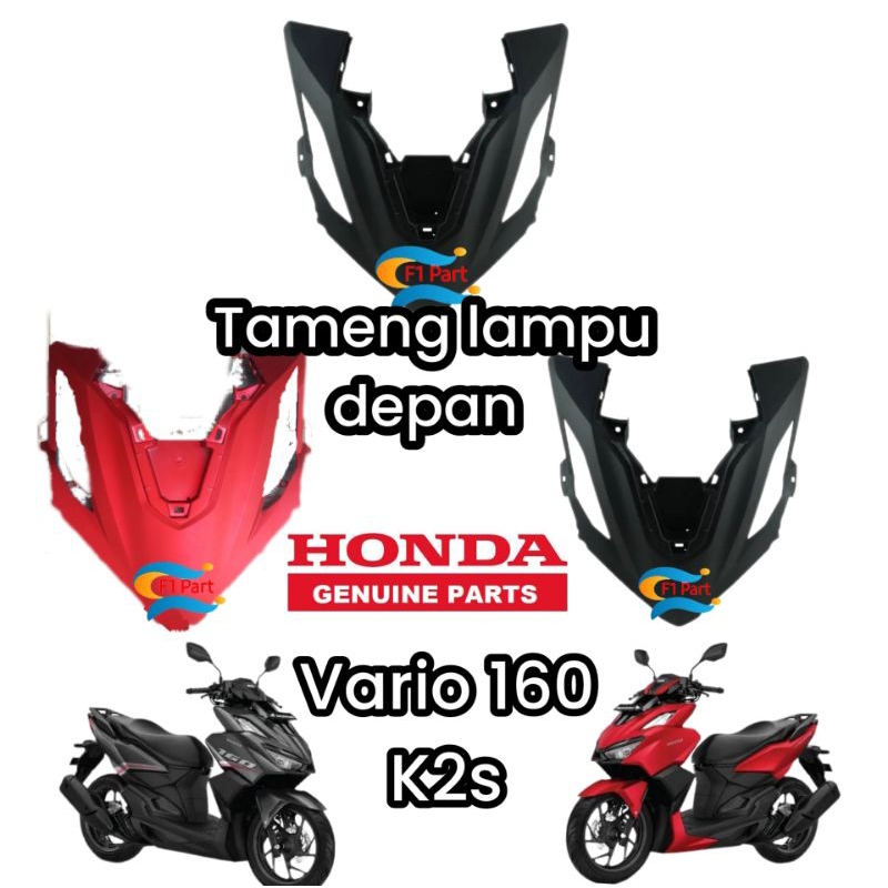 Jual Cover Front Tameng Panel Lampu Depan Vario New K S Hitam Doff