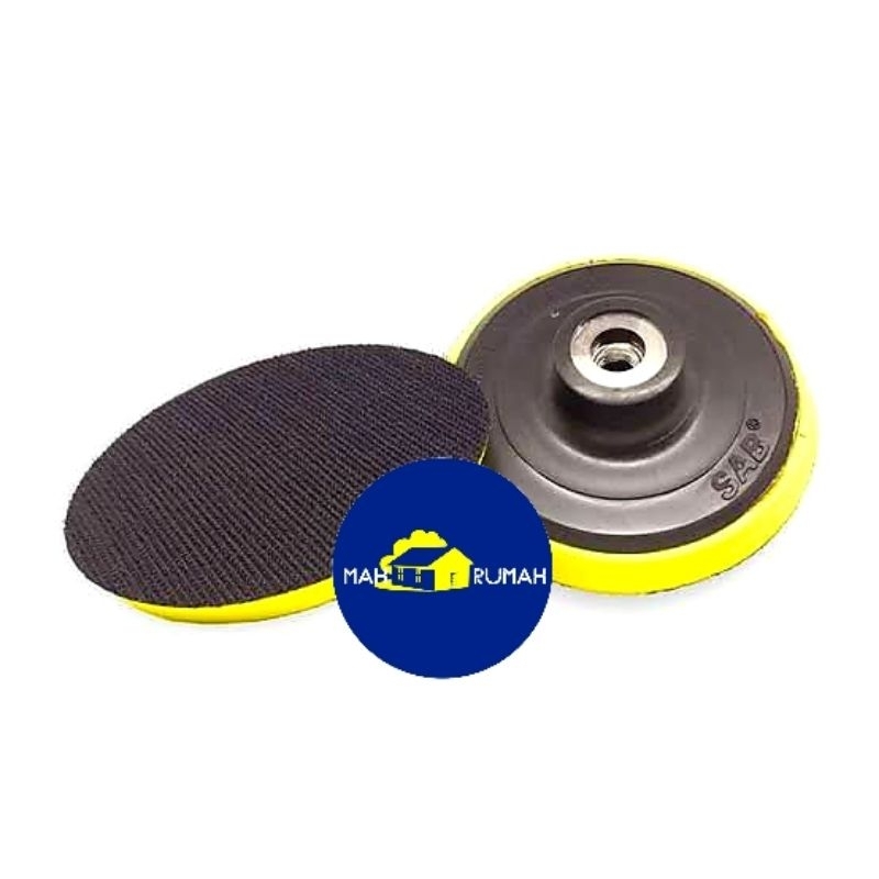 Jual Tatakan Amplas Bulat Velcro Pad Dudukan Krek Amplas Gerinda Sab