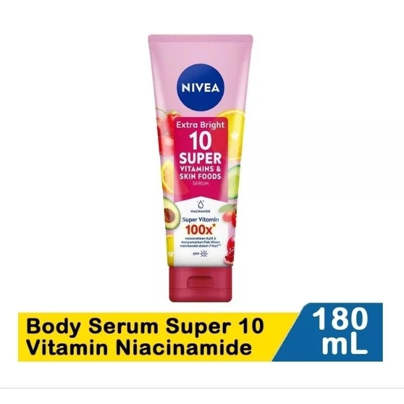 Jual NIVEA Extra Bright Body Serum 10 Super Vitamin Skin Food