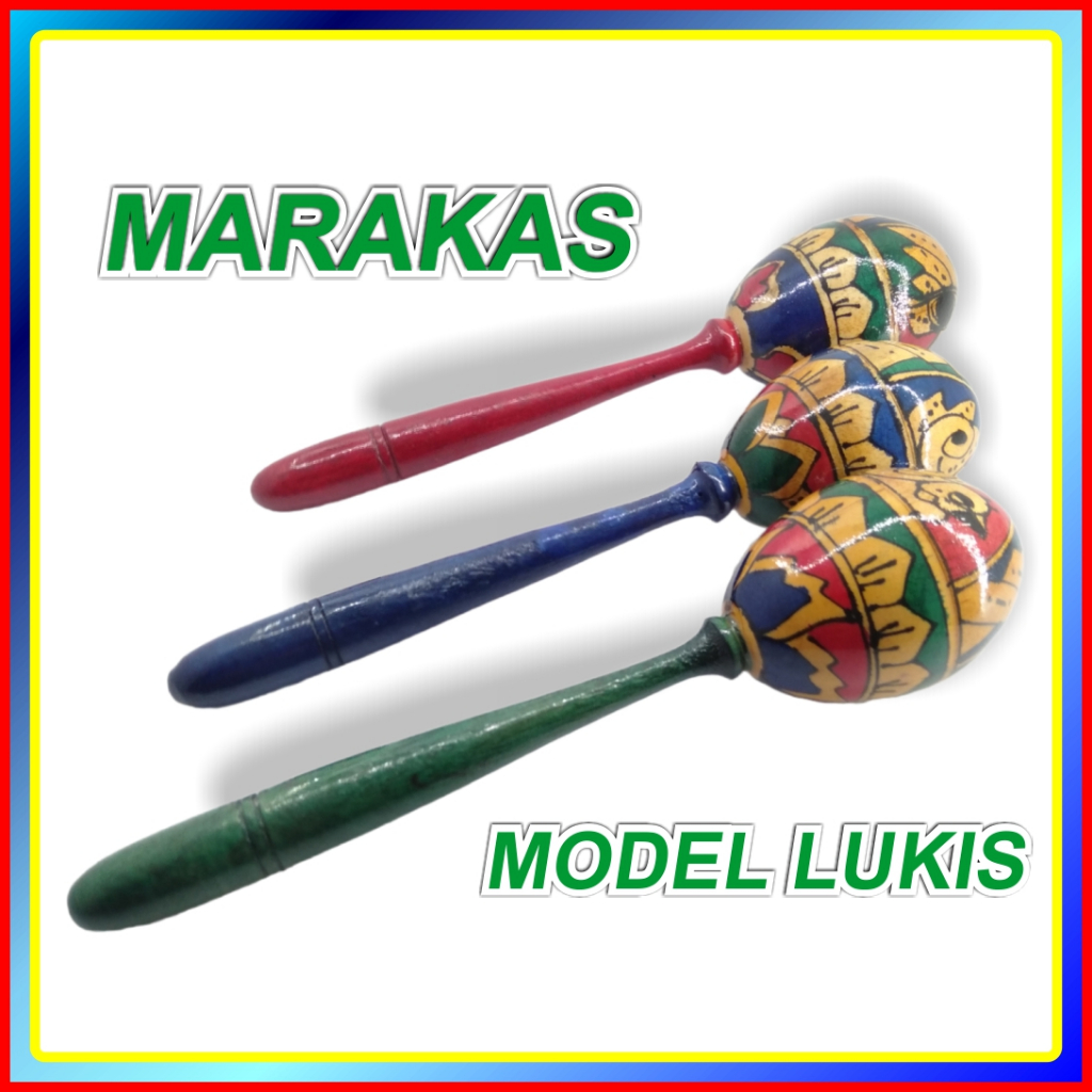 Jual Alat Musik Marakas Alat Musik Perkusi Lukis Panjang Kecil