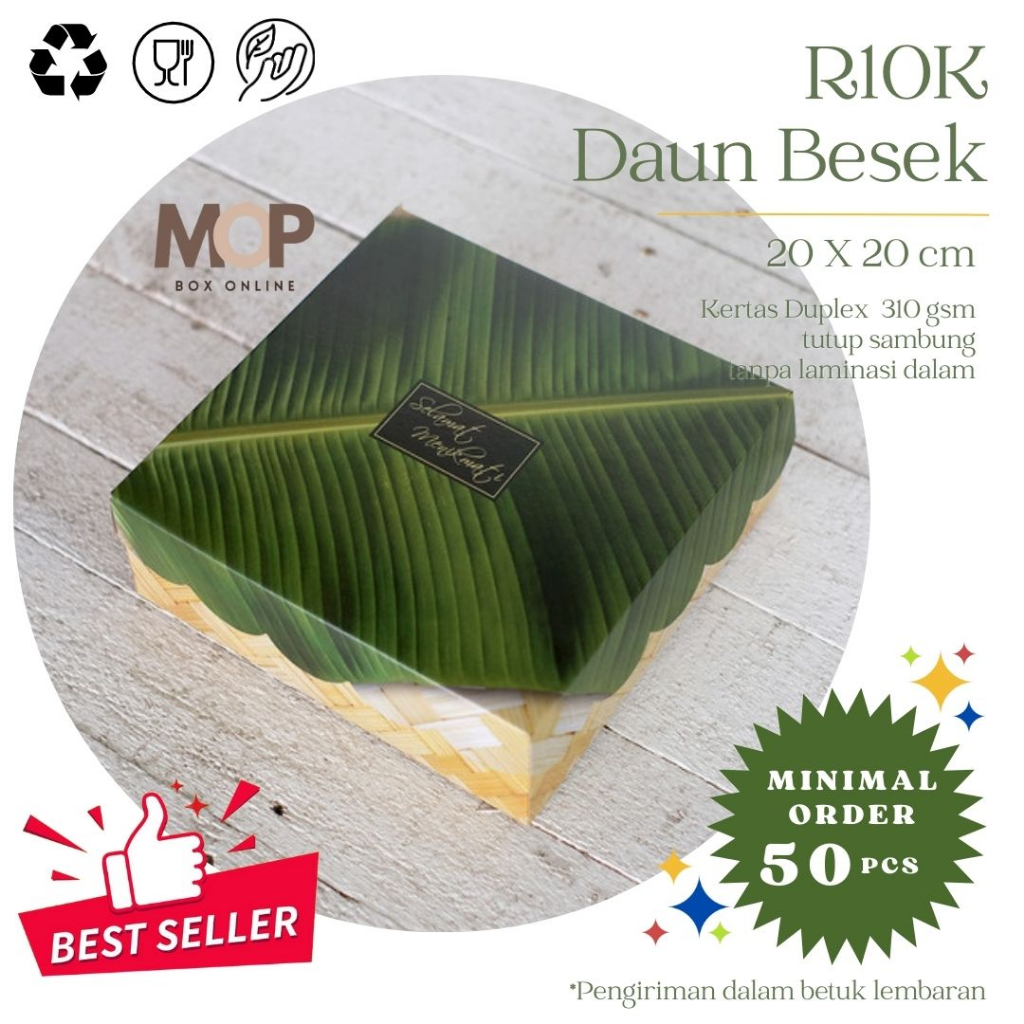 Jual Kotak Nasi X R K Daun Besek Daun Pisang Box Nasi Katering