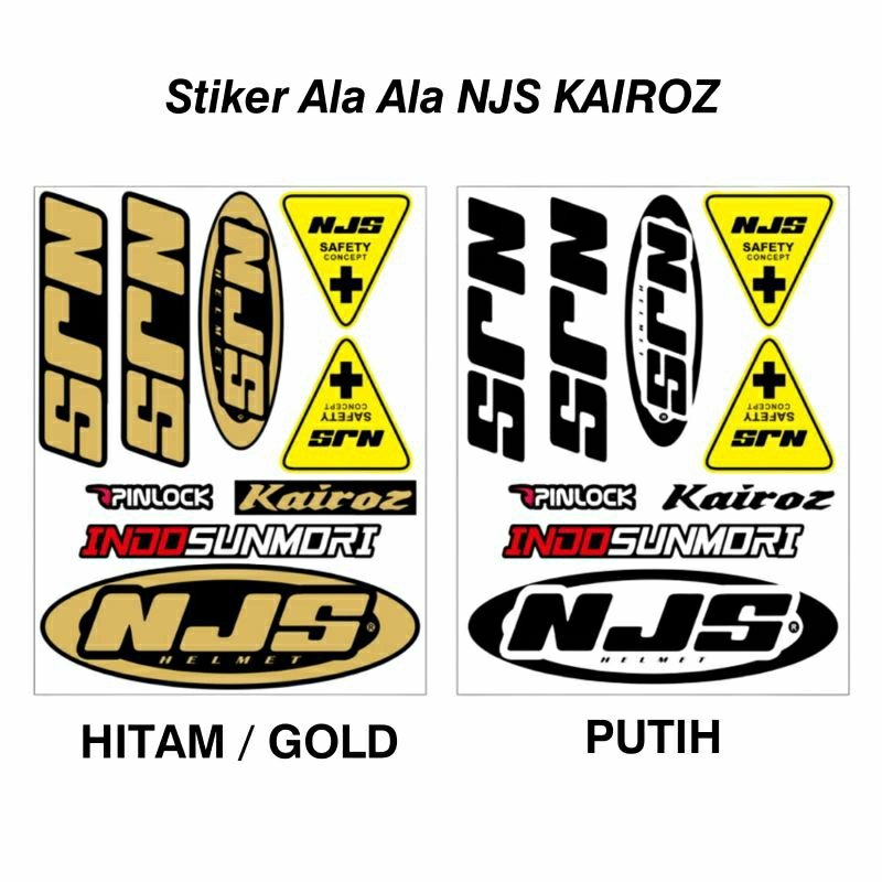 Jual STIKER HELM ALA NJS KAIROZ Shopee Indonesia