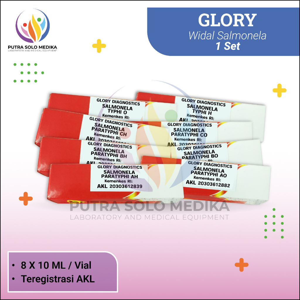 Jual REAGEN 1 SET WIDAL SALMONELA GLORY 8x5 Ml Shopee Indonesia