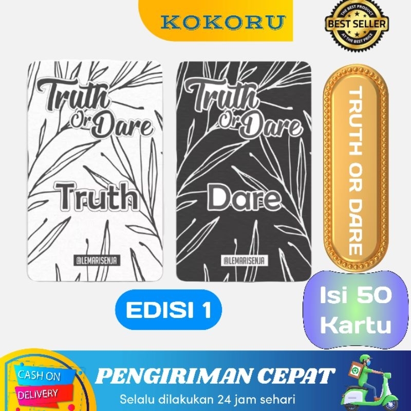 Jual Kokoru Kartu Permainan Truth Or Dare Edisi Pertama Shopee Indonesia