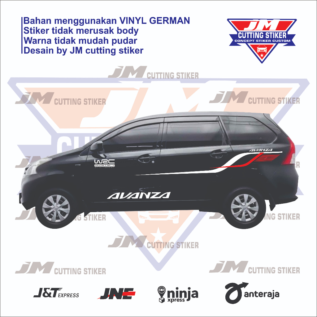 Jual Stiker Mobil Avanza Cutting Stiker Striping Body Mobil Avanza