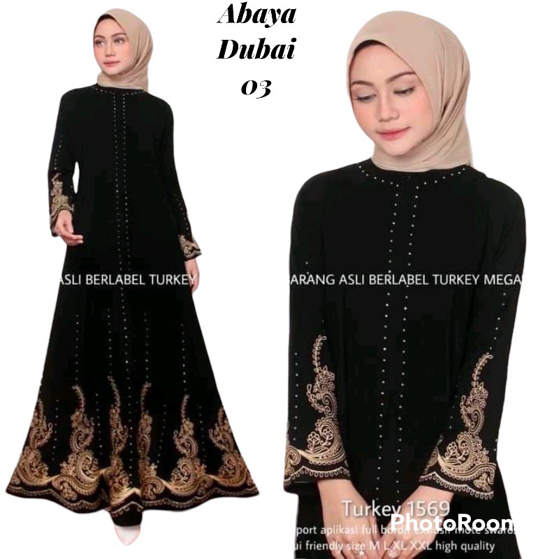 Jual New Abaya Gamis Maxi Dress Arab Saudi Bordir Hawa Zephy Turki