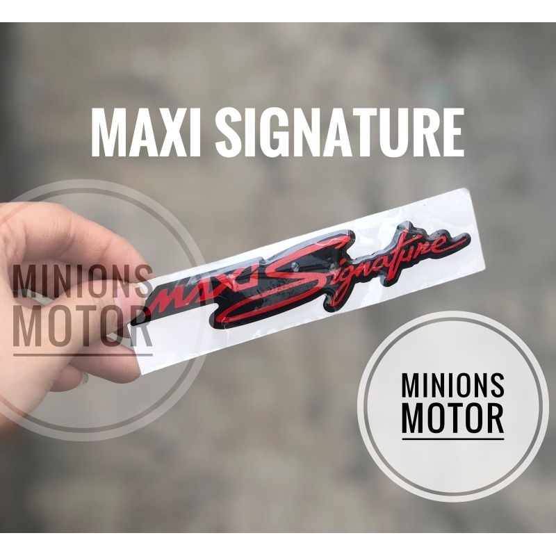 Jual Stiker Yamaha Nmax Maxi Signature Motor Timbul Shopee Indonesia