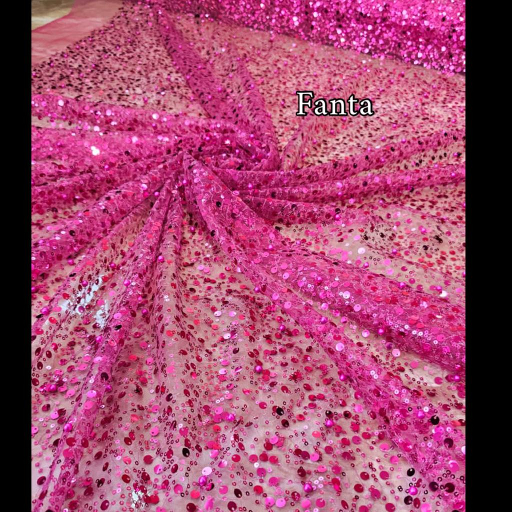 Jual Tile Payet Spangel Kain Tile Zuhair Payet Tulle Sequin Bahan