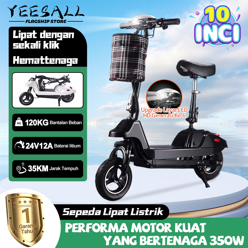 Jual New Inch Listrik Remaja Portabel Scooter Dewasa Skuter