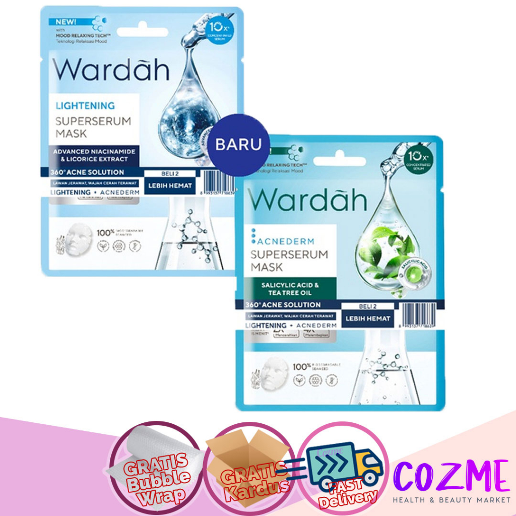 Jual WARDAH Super Serum Mask Lightening Acnederm Shopee Indonesia