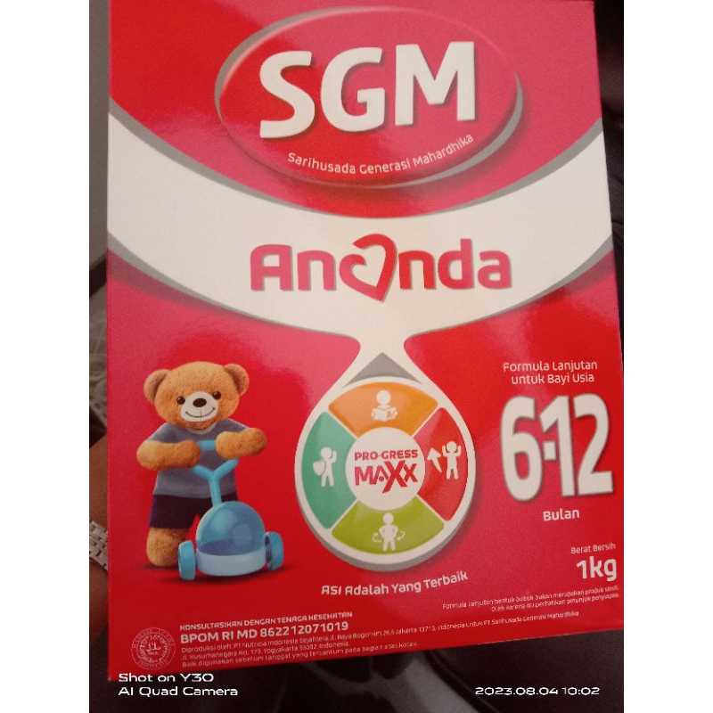 Jual Susu SGM ANANDA 6 12 Bln 1000 Gr Shopee Indonesia