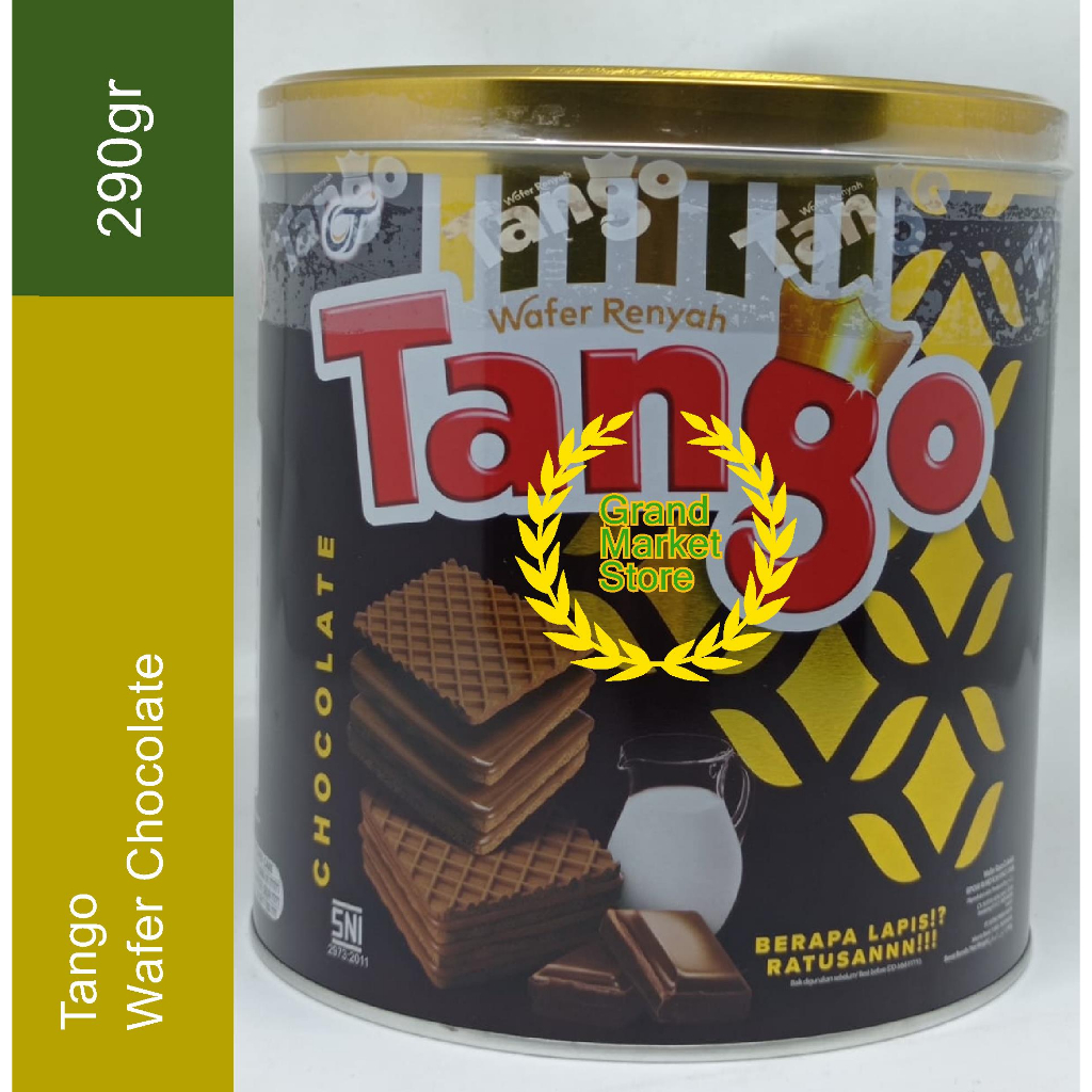 Jual Wafer Tango Kaleng Royal Chocolate 290gr Wafer Rasa Cokelat Kaleng