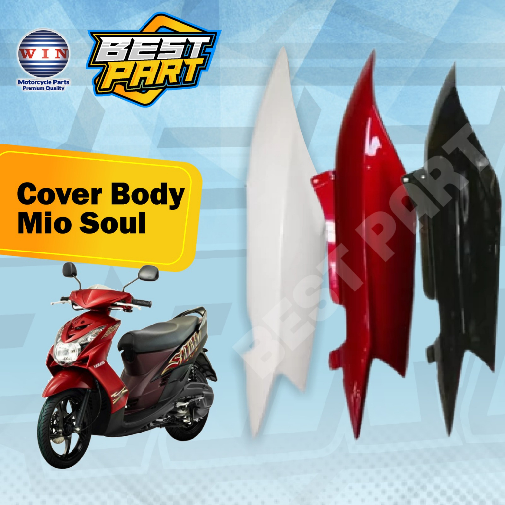 Jual Set Cover Body Belakang Kanan Kiri Mio Soul Merk Win Cover Body