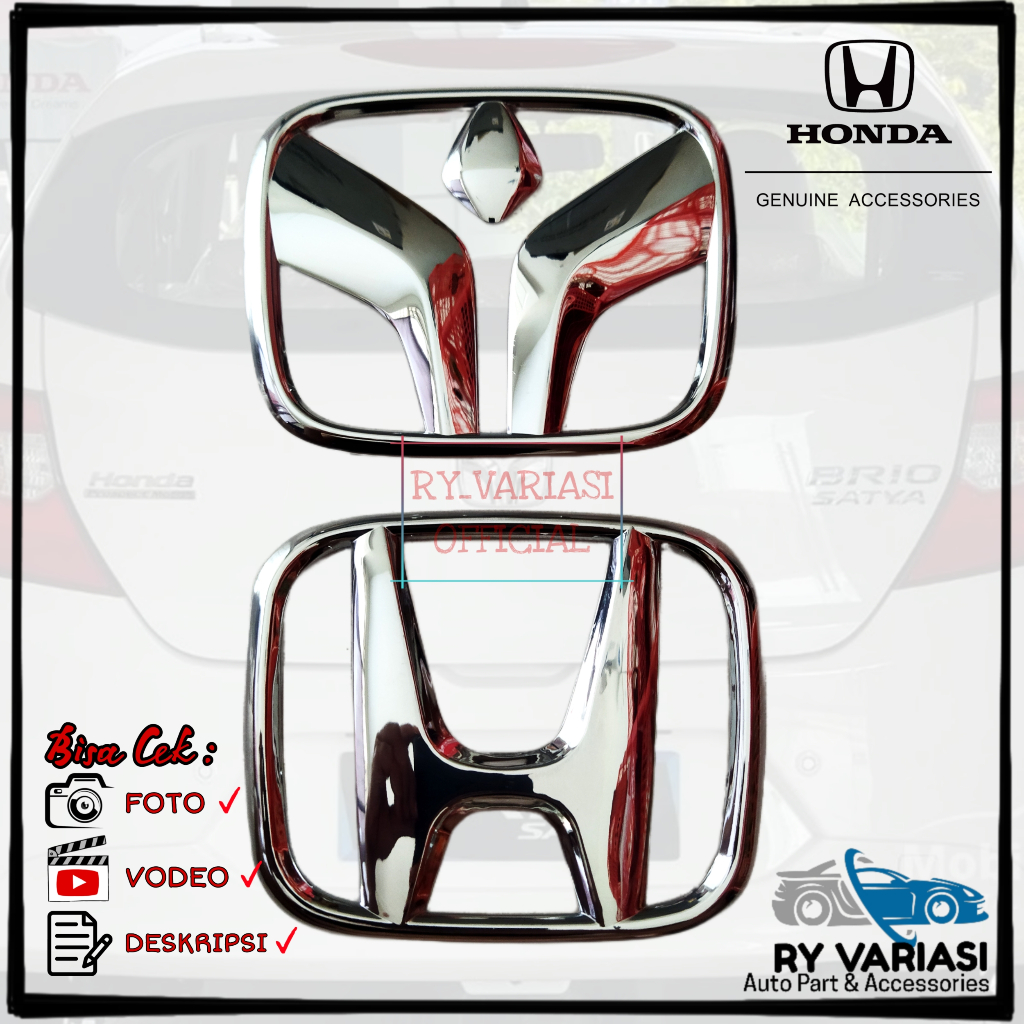 Jual Logo Bagasi Honda Brio Original Logo Emblem Belakang Honda Brio