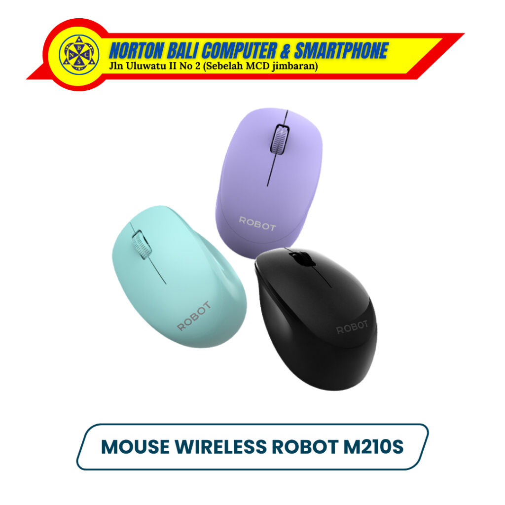 Jual Mouse Wireless ROBOT M210S Silent Click Original Shopee Indonesia