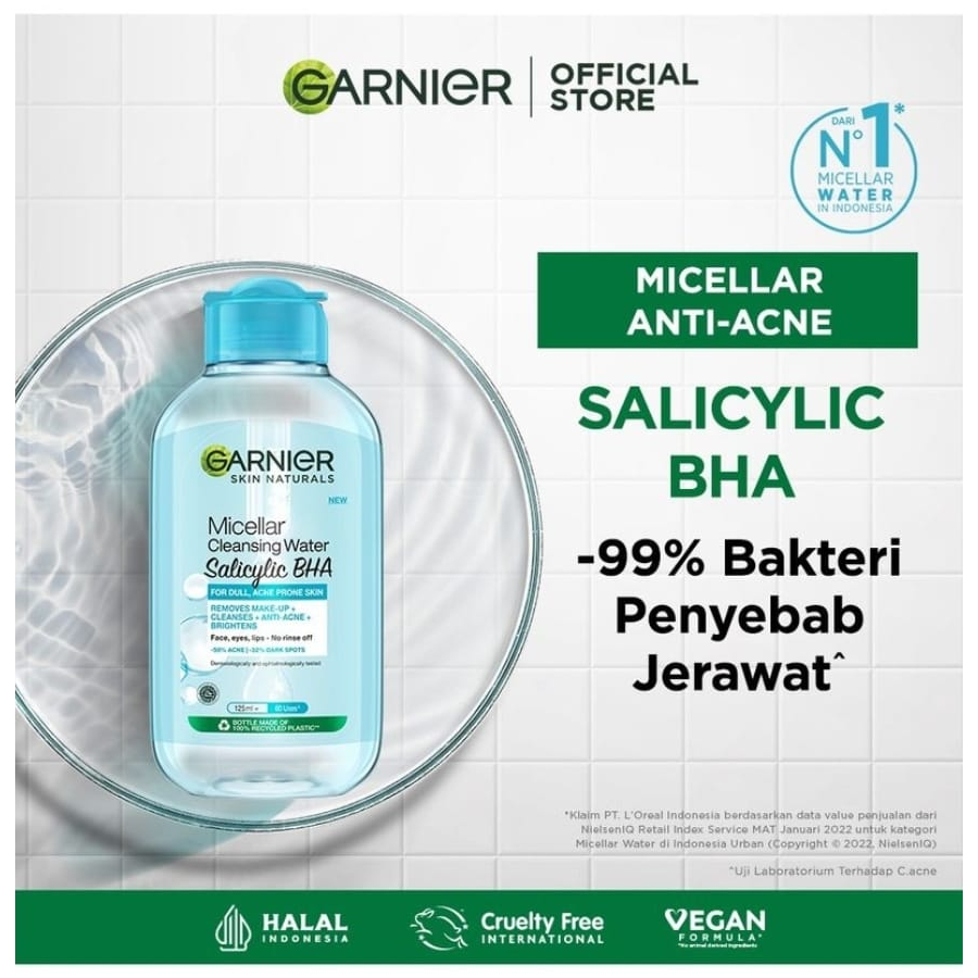 Jual Garnier Micellar Cleansing Water Salicylic Bha Ml Shopee