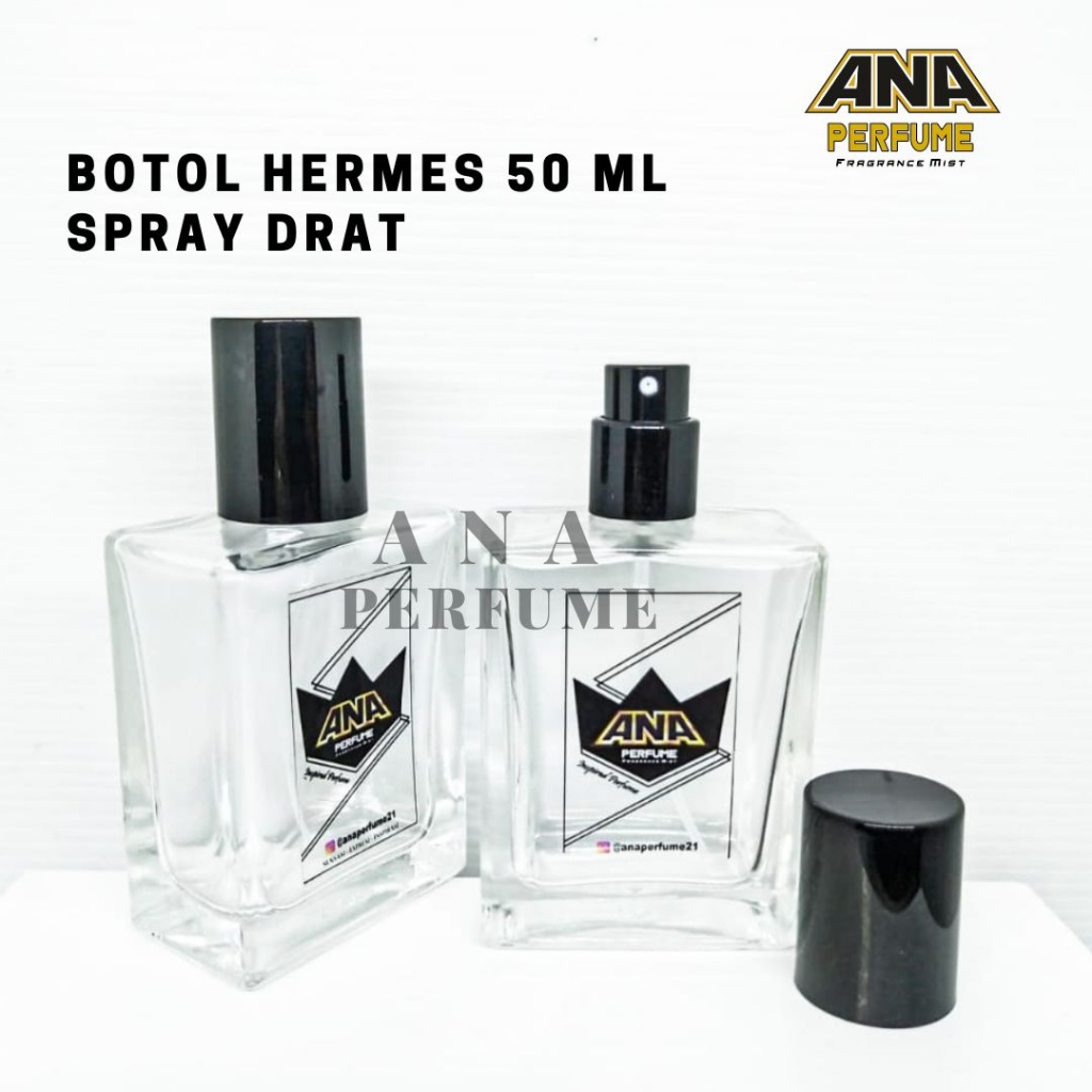 Jual Ana Perfume Botol Parfum Kosong Hermes Tutup Hitam Botol Parfum