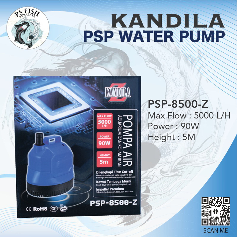 Jual Kandila Psp Series Water Pump Pompa Air Celup Aquarium Filter Ikan