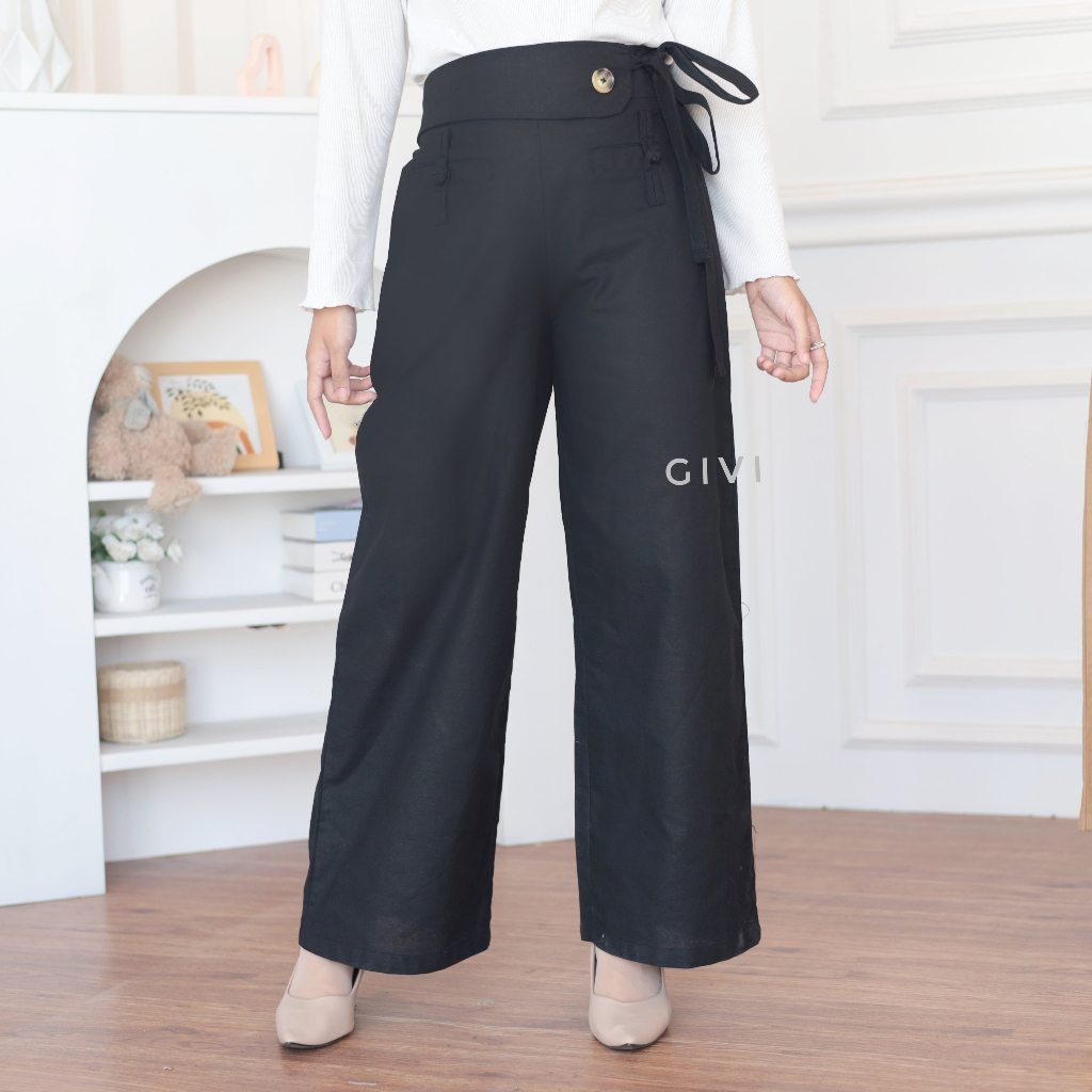 Jual Kirei Highwaist Culotte Pants Kulot Highwaist Wanita Cullote