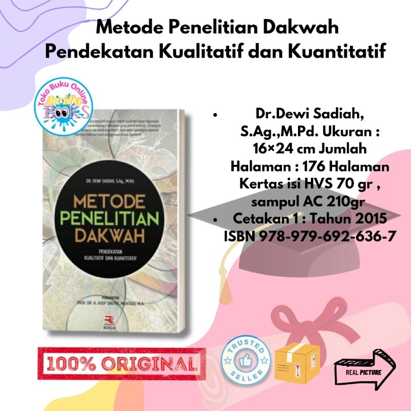 Jual METODOLOGI PENELITIAN DAKWAH PENDEKATAN KUALITATIF DAN KUANTITATIF