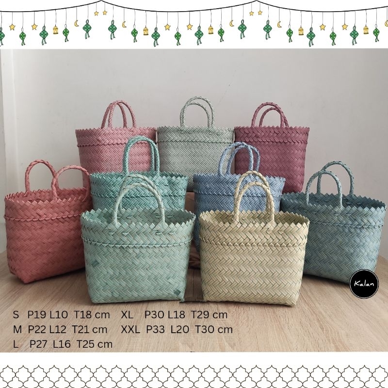 Jual Lurik Size S Mini Tas Anyam Tas Jali Tas Hampers Shopee Indonesia