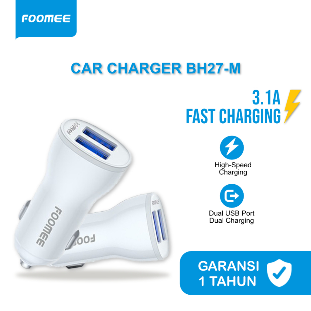 Jual Foomee Car Charger With Micro Cable Bh M Shopee Indonesia